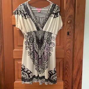 Patterned mini dress